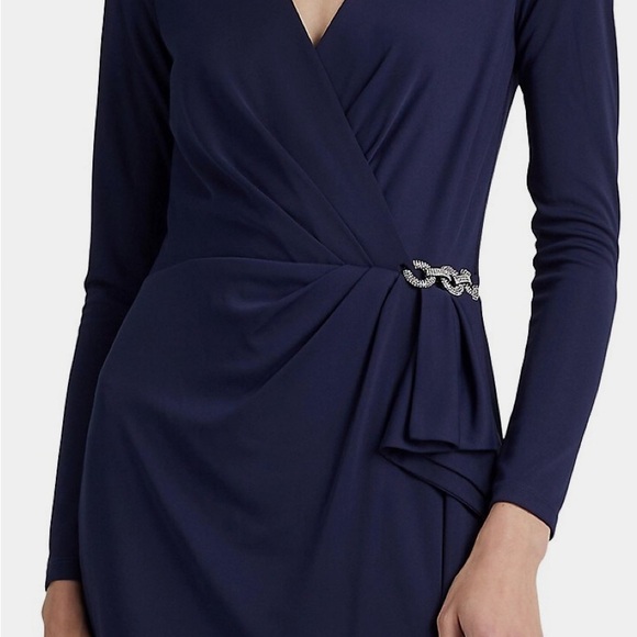 Lauren Ralph Lauren- Ruffle Trim Jersey Dress Size 18, {NWT} - Picture 2 of 8